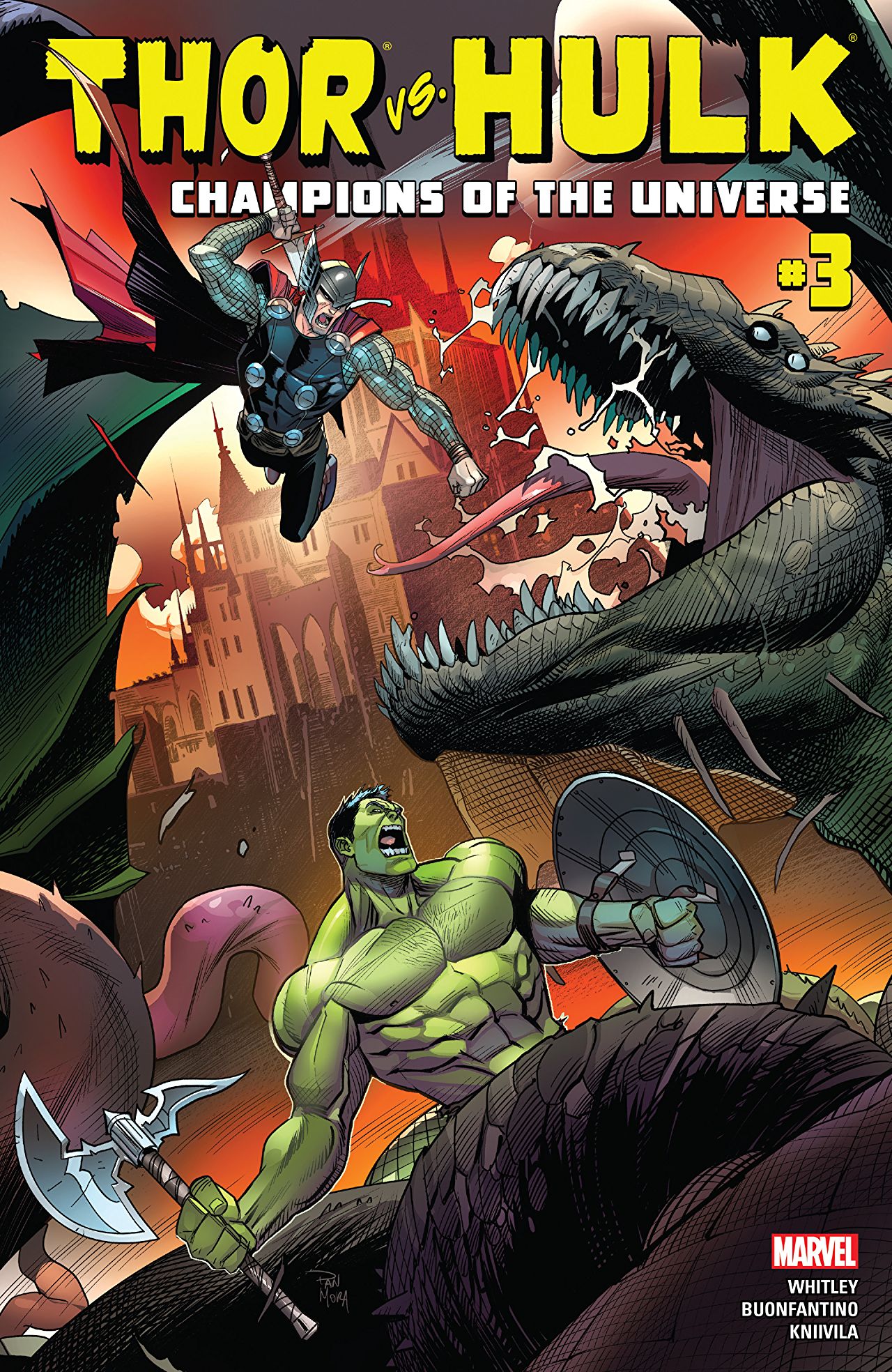 Jeremy Whitley Thor Vs Hulk #3 Cover